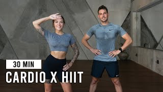 30 MIN FULL BODY CARDIO HIIT Workout Intense No Equipment [upl. by Arihk265]