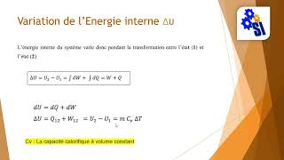 Variation de l’Energie interne [upl. by Holland]