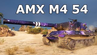 World of Tanks AMX M4 mle 54  4 Kills 113K Damage [upl. by Nlycaj]