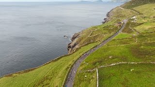 Scenic Aerial Video  Dingle Marathon [upl. by Etnauq]