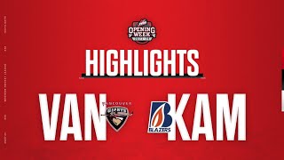 Vancouver Giants at Kamloops Blazers 929  WHL Highlights 202324 [upl. by Caddric]