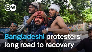 Bangladesh Injured student protesters face long road to recovery  DW News [upl. by Ociredef]