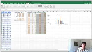 Excel Histogram Two Data Sets [upl. by Leahcir]