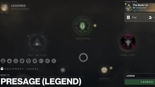 Solo Legend Presage  Destiny 2  Solar Titan  Season of the Wish  Into the Light  Polaris Lance [upl. by Idnar]