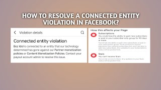 How to resolve a connected entity violation in facebook [upl. by Ahsilam886]