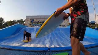 Flowrider boogie board fun Summer 2024 [upl. by Eseeryt]