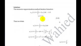 Picard Methodsolution of linear Volterra Integral Equation of second kind [upl. by Mariandi]