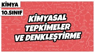 10 Sınıf Kimya  Kimyasal Tepkimeler ve Denkleştirme  2022 [upl. by Ativet]