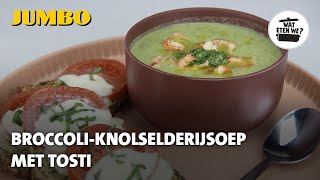 Wat eten we Broccoliknolselderijsoep met tosti [upl. by Schwenk]