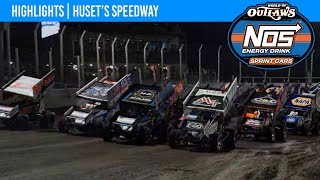 World of Outlaws NOS Energy Drink Sprint Cars Huset’s Speedway June 25 2022  HIGHLIGHTS [upl. by Sosthina]