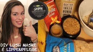 DIY LUSH quotOatifixquot Gesichtsmaske amp Lippenpeeling quotBubblegumquot  Face Mask amp Lip Scrub [upl. by Healy]