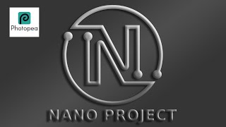 Simple Logo II Nano Project II Tutorial Photopea [upl. by Rocky843]