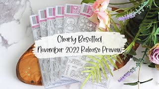 Clearly Besotted November 2022 Release Preview  The Card Grotto [upl. by Ynnal]