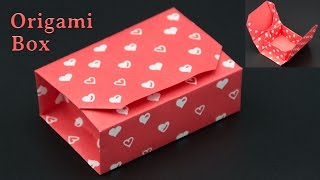 Geschenkbox basteln  Origami Box falten  DIY [upl. by Mylan767]