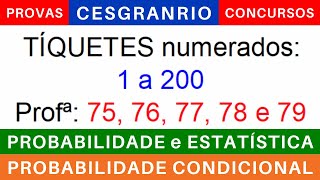 PROBABILIDADE e ESTATÍSTICA 📊 PROBABILIDADE CONDICIONAL exercícios provas cesgranrio concursos [upl. by Arnon488]