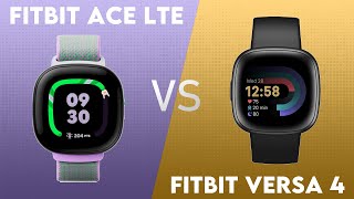 Fitbit Ace LTE vs Fitbit Versa 4 Comparison [upl. by Aivekal393]