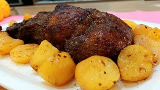 Como fazer CARNE ASSADA no forno com batatas  Fraldinha suculenta para o Dia das Mães [upl. by Fifine360]