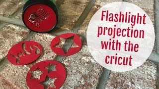 DIY FLASHLIGHT PROJECTOR WITH CRICUT  4TH OF JULY HOLIDAY [upl. by Nauqel283]