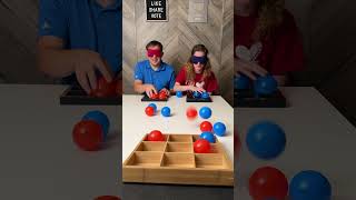 Epic Tic Tac Toe 😱 Ball Toss blindfolded [upl. by Liva]