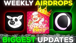 Piggy Piggy WEEKLY AIRDROPS🤯Dont MISS Pigs house airdrop  Usual coin airdrop 🪂 [upl. by Enidaj]