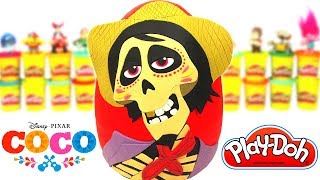 Huevo Sorpresa Gigante de Héctor de Coco la Película en Español de Plastilina Play Doh [upl. by Nawj]