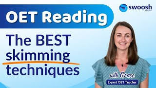 The BEST Skimming Techniques for the OET Reading Test [upl. by Arissa222]