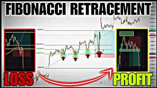 FIND SUPPORT AND RESISTANCE BY USING FIBONACCI RETRACEMENT trading [upl. by Assirrec]