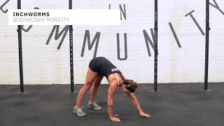 Inchworms  CrossFit Movement Library [upl. by Ariahay]