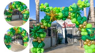 ST PATRICKS DAY BALLOON ARCH  Watch Me Work [upl. by Aicilef307]