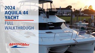 YACHTING IN STYLE ON 2024 AQUILA 44  MarineMax Panama City Beach [upl. by Noret]