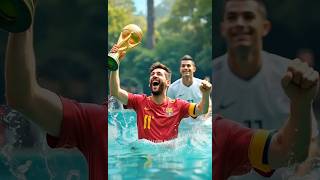 Messi lifts the World Cup with a smile and Cristiano is angry [upl. by Sudhir]