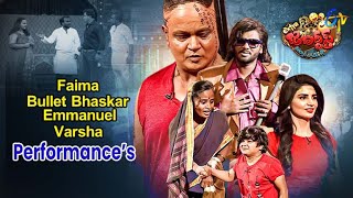 Faima Bullet Bhasker Immanuel amp Varsha All in One May Month Performances  Extra Jabardasth [upl. by Neelhtac]