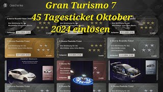 Ps5 Gran Turismo 7 45 Tagesticket Oktober 2024 einlösen in 4K60fps [upl. by Bettine]