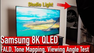 How well does an 8K TV Perform  Samsung 8K Q800T Screen Test  FALD Tone Mapping Viewing Angles [upl. by Arakaj]