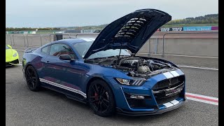 Je pilote une Ford Mustang Shelby GT500 de 760ch sur le circuit de Mettet en Belgique pour 3 tours [upl. by Yrmac364]