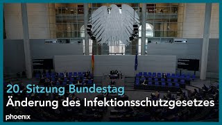 Änderung Infektionsschutzgesetz 1 Lesung im Bundestag [upl. by Daniell]