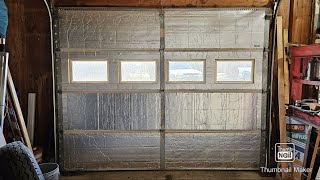 Insulating Metal Garage Door  R13  NONINSULATED DOOR [upl. by Giralda]