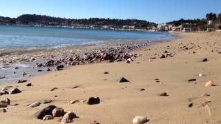 Plage du centre ville de Cavalaire en hiver [upl. by Laitselec]