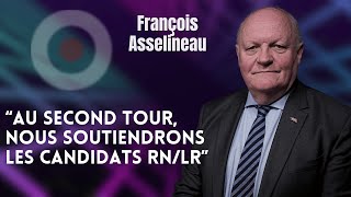 FRANÇOIS ASSELINEAU  quotAU SECOND TOUR NOUS SOUTIENDRONS LES CANDIDATS RNLRquot [upl. by Savill]