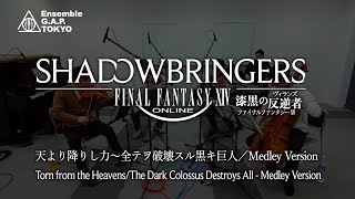 ファイナルファンタジーXIV 漆黒のヴィランズ YorHa Dark Apocalypse 天より降りし力～全テヲ破壊スル黒キ巨人／Medley Version [upl. by Asaph]