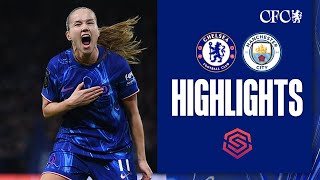 Chelsea Women 20 Manchester City  HIGHLIGHTS amp MATCH REACTION  WSL 2425 [upl. by Nichani]