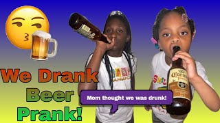 BEER 🍻PRANK ON OUR MOMMA👩🏾 We got her again must watch😍 [upl. by Moncear]