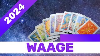 ♎ Waage  2024  Mutig für die Liebe  Jahreslegung Tarot Horoskop Astrologie Orakel Jahr [upl. by Myke]