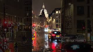 RAINY NIGHT  BLACKFRIARS LONDON UK [upl. by Annoyek]