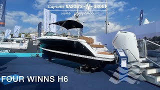 Visite du nouveau FOUR WINNS H6  Cannes Yachting Festival [upl. by Fernandina]