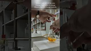 Easy method to find Alkalinity of Water  Chemistry lab shorts [upl. by Enyala]