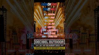 Decibel Festival 2023  Frenchcore Timetable decibel frenchcore [upl. by Ellehsal]