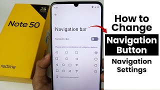 How to Change Navigation Button In Realme Note 50  Navigation Settings [upl. by Decato]