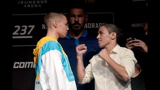 UFC 237 A 1ª encarada entre Rose Namajunas e Jessica Andrade [upl. by Ellga]