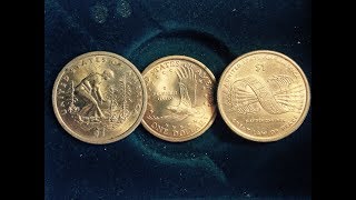 2000 2009 2010 Sacagawea Dollar Coins Original and Commemorative Coins [upl. by Amato]